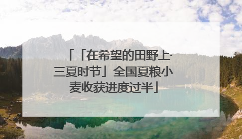 「在希望的田野上·三夏时节」全国夏粮小麦收获进度过半