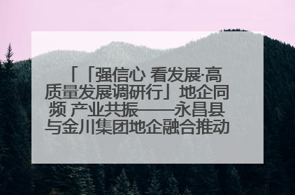 「强信心 看发展·高质量发展调研行」地企同频 产业共振——永昌县与金川集团地企融合推动重大项目建设