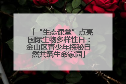 “生态课堂”点亮国际生物多样性日：金山区青少年探秘自然共筑生命家园
