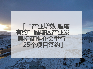 “产业增效 雁塔有约”雁塔区产业发展招商推介会举行 25个项目签约