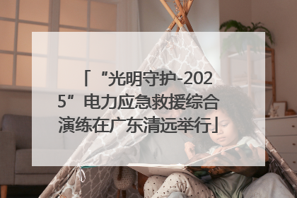 “光明守护-2025”电力应急救援综合演练在广东清远举行
