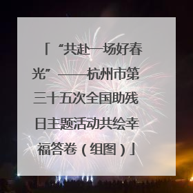 “共赴一场好春光”——杭州市第三十五次全国助残日主题活动共绘幸福答卷（组图）