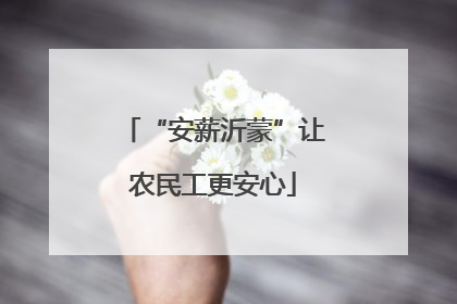 “安薪沂蒙”让农民工更安心