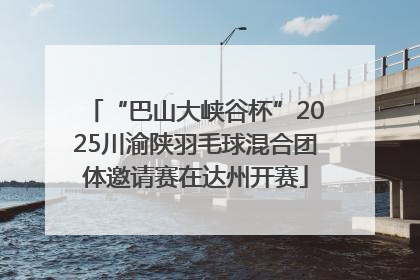 “巴山大峡谷杯”2025川渝陕羽毛球混合团体邀请赛在达州开赛
