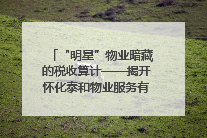 “明星”物业暗藏的税收算计——揭开怀化泰和物业服务有限公司隐匿未开票收入偷税真相