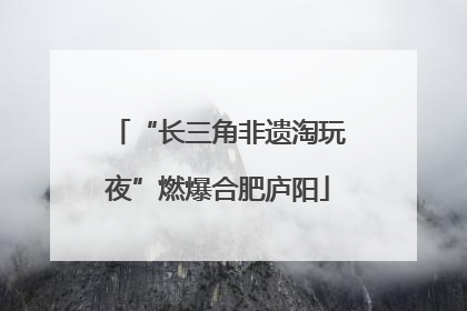 “长三角非遗淘玩夜”燃爆合肥庐阳