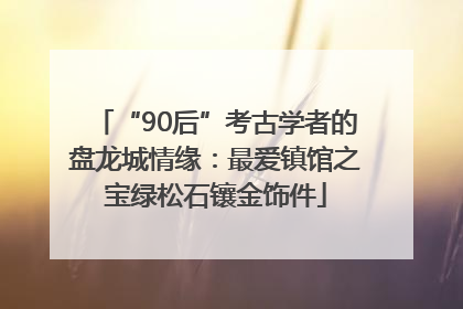 “90后”考古学者的盘龙城情缘：最爱镇馆之宝绿松石镶金饰件