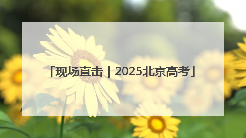 现场直击｜2025北京高考