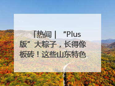 热闻｜“Plus版”大粽子，长得像板砖！这些山东特色粽子你吃过吗？