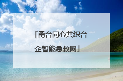 甬台同心共织台企智能急救网