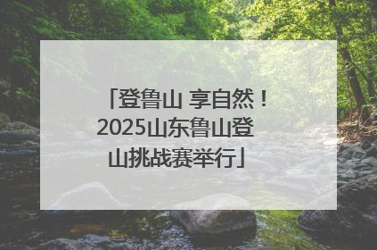 登鲁山 享自然！2025山东鲁山登山挑战赛举行