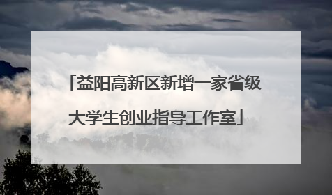 益阳高新区新增一家省级大学生创业指导工作室
