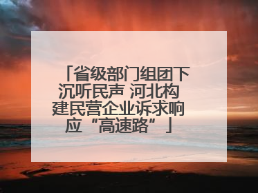 省级部门组团下沉听民声 河北构建民营企业诉求响应“高速路”