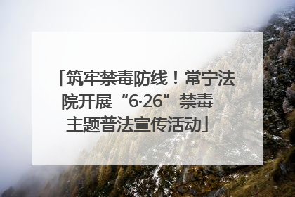 筑牢禁毒防线！常宁法院开展“6·26”禁毒主题普法宣传活动