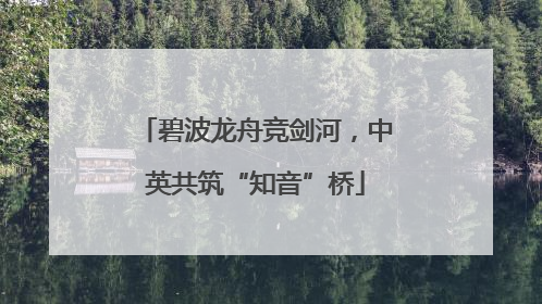 碧波龙舟竞剑河，中英共筑“知音”桥