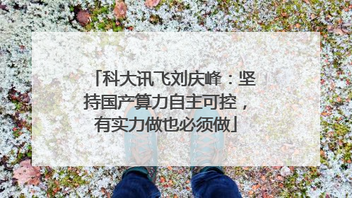 科大讯飞刘庆峰：坚持国产算力自主可控，有实力做也必须做