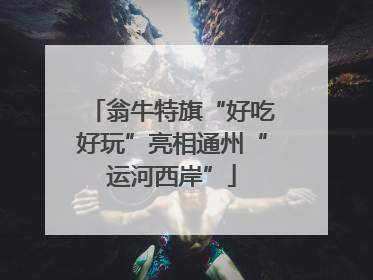 翁牛特旗“好吃好玩”亮相通州“运河西岸”