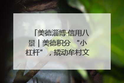 美德淄博·信用八景｜美德积分 “小杠杆”，撬动牟村文明 “大能量”