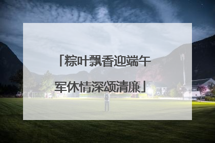 粽叶飘香迎端午 军休情深颂清廉