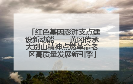 红色基因澎湃支点建设新动能——黄冈传承大别山精神点燃革命老区高质量发展新引擎