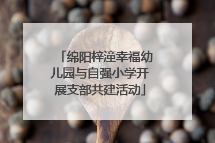 绵阳梓潼幸福幼儿园与自强小学开展支部共建活动