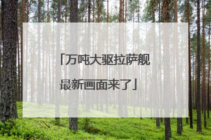 万吨大驱拉萨舰最新画面来了