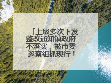 上级多次下发整改通知镇政府不落实，被市委巡察组抓现行！吉林一副镇长受党内警告处分