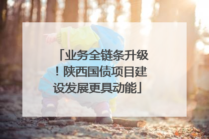 业务全链条升级！陕西国债项目建设发展更具动能