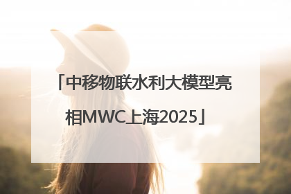 中移物联水利大模型亮相MWC上海2025