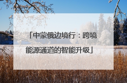 中蒙俄边境行：跨境能源通道的智能升级