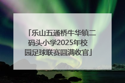 乐山五通桥牛华镇二码头小学2025年校园足球联赛圆满收官