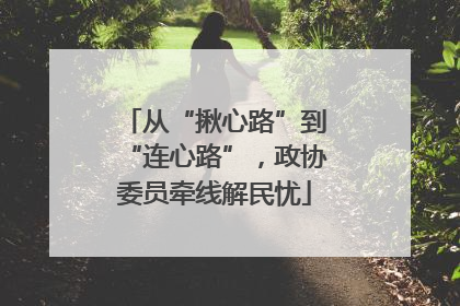 从“揪心路”到“连心路”，政协委员牵线解民忧