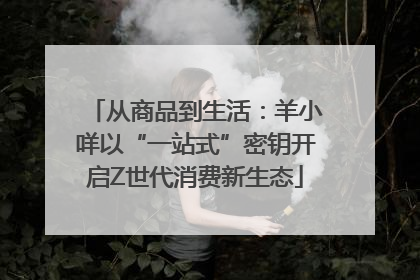 从商品到生活：羊小咩以“一站式”密钥开启Z世代消费新生态
