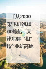 从2000架飞机到1000艘船：天津东疆“租”出产业新高地