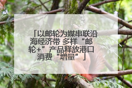 以邮轮为媒串联沿海经济带 多样“邮轮+”产品释放港口消费“增量”