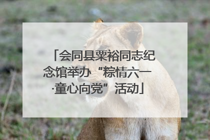 会同县粟裕同志纪念馆举办“粽情六一·童心向党”活动