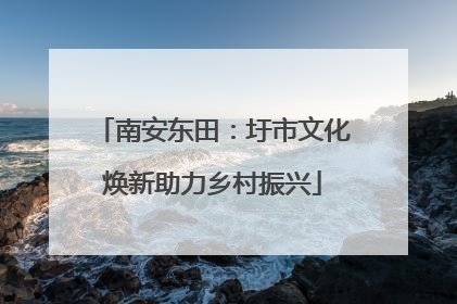 南安东田：圩市文化焕新助力乡村振兴
