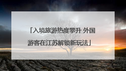 入境旅游热度攀升 外国游客在江苏解锁新玩法