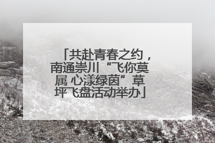 共赴青春之约，南通崇川“飞你莫属 心漾绿茵”草坪飞盘活动举办