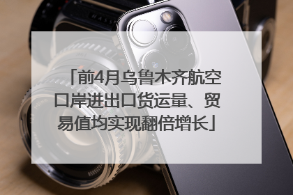 前4月乌鲁木齐航空口岸进出口货运量、贸易值均实现翻倍增长