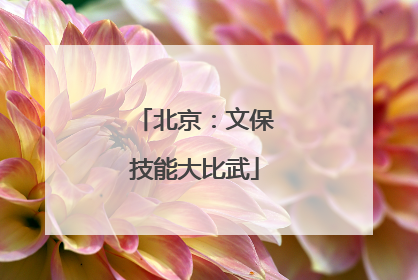 北京：文保技能大比武