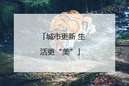 城市更新 生活更“美”