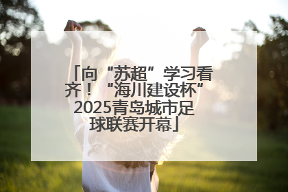 向“苏超”学习看齐！“海川建设杯”2025青岛城市足球联赛开幕