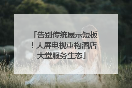 告别传统展示短板！大屏电视重构酒店大堂服务生态