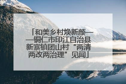 和美乡村焕新颜——铜仁市印江自治县新寨镇团山村“两清两改两治理”见闻