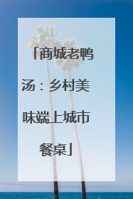 商城老鸭汤:乡村美味端上城市餐桌