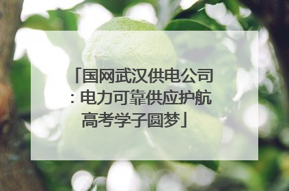 国网武汉供电公司：电力可靠供应护航高考学子圆梦