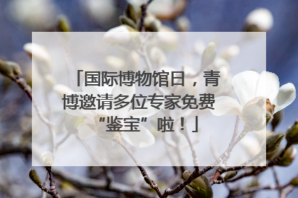 国际博物馆日，青博邀请多位专家免费“鉴宝”啦！