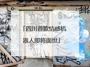 四川首款情感机器人即将面世
