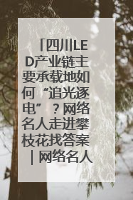 四川LED产业链主要承载地如何“追光逐电”？网络名人走进攀枝花找答案｜网络名人四川行